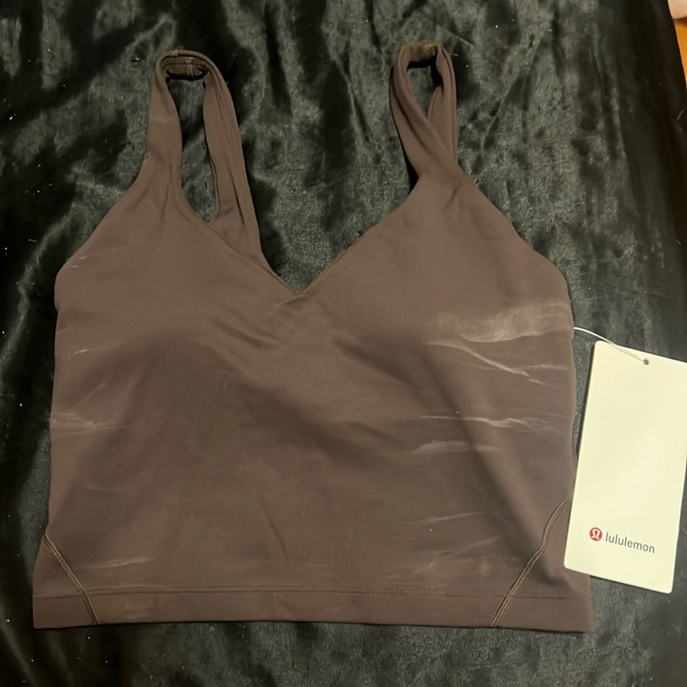 brown lululemon align tank
